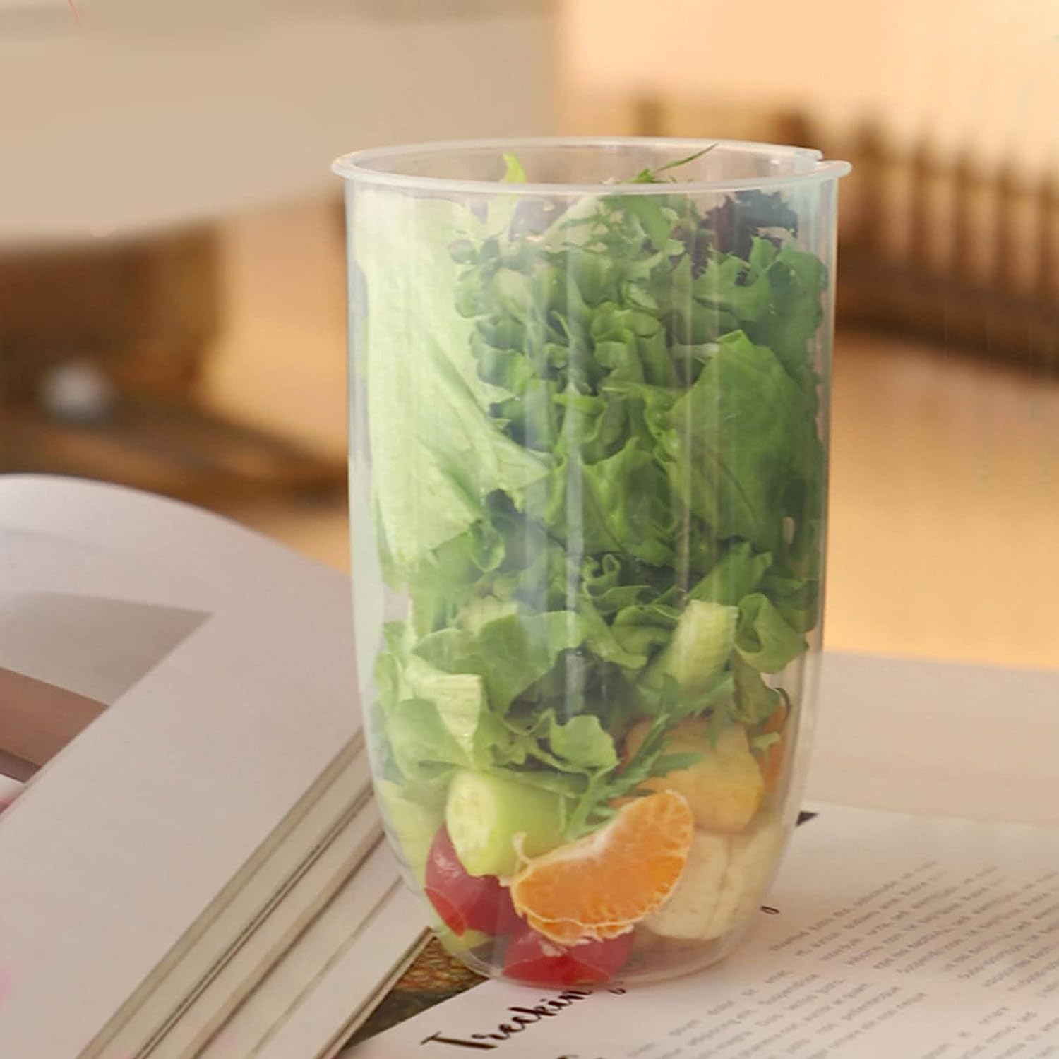 2545 Fruit and Vegetable Salad Cups Easy Clean Salad Mixing Cup for Business People for Business Travel (1Pc) 2545 Fruit and Vegetable Salad Cups Easy Clean Salad Mixing Cup for Business People for Business Travel (1Pc)